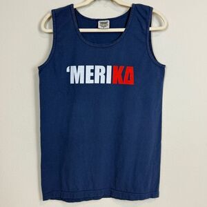 Comfort Colors Blue ‘Merica USA Tank Top S
